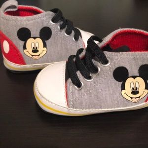 Mickey Mouse baby booties. Never worn.